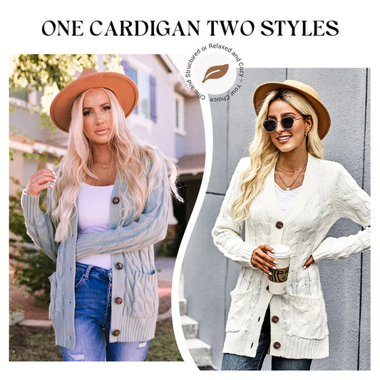Women's Autumn Midi-Length Knit Sweater 🧥 – Layers Over Tees/Under Coats, Ideal for Office & Brunch Gatherings 💼