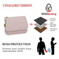 💕RFID-blokkoló rövid tárca nőknek, mini kártyatartó pénztárca kulcskarikával, érmetartó zsebbel és személyi igazolvány ablakkal👛