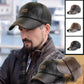 Férfi őszi és téli bőr baseball sapka meleg sapka🧢