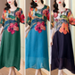 Női elegáns, folyós virágmintás plus size ruha