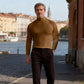 Férfi Slim Fit póló – Hosszú ujjú és Egyszínű