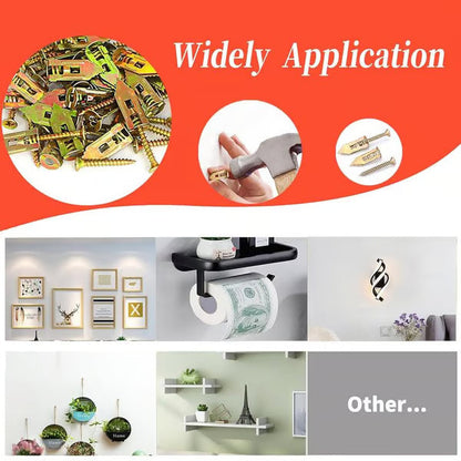 🔥 Vásárolj többet, spórolj többet! 🔥 Gipszkarton Bővítő Dübel Magas Szilárdságú Cink Csavar Készlet