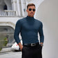 Férfi Slim Fit póló – Hosszú ujjú és Egyszínű