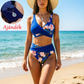 🌸🌿 Hangsúlyozd az alakod – Női virágmintás, magas derekú bikini szett (EU S-XL) – Utánvétes 🌊👙