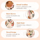 🌸 Pamut plusz méretű virágos nyomtatott többrétegű ruhák