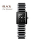 Fashion Ceramic Square Quartz Watch