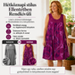 👗 Női ujjatlan, kerek nyakú, nyomott mintás ruha