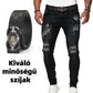 👖 Férfi stílusos, szakadt skinny farmer ✨
