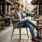 👖 Férfi stílusos, szakadt skinny farmer ✨