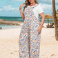 🏖️Summer Hot Sale 50% OFF!🌼Women's Summer Bohemian Wide Leg Jumpsuit with Pockets
