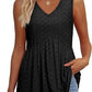 ✨Női elegáns ujjatlan V nyakú babydoll póló