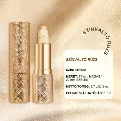 💄Luxus rúzs arany- és ezüstpelyhekkel, amely azonnal ragyogóvá teszi az arcszínt.