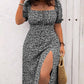 💃Nyári kiárusítás – 50% kedvezmény💗Plusz méretű, virágmintás, boho stílusú maxi ruha