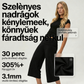 Laza, puha, rugalmas, széles szárú női nadrág
