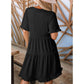 🔥🌈2026 Summer Hot Sale 49% OFF🌈Women's V Neck Ruffle Casual A-Line Flowy Swing Shift Dress