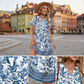 👗Új Megérkezés❣️Női Casual Laza Fazonú Rövid Ujjú Ruha