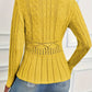 Női vastag kötött kerek nyakú peplum pulóver🧶👚
