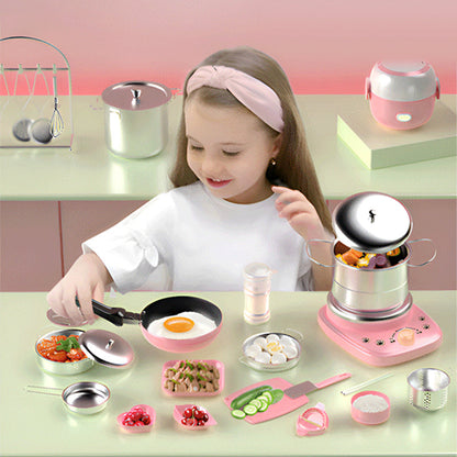 🍳Gyermekek igazi főző mini konyhai játékok - 22 db-os készlet