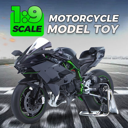 1:9 méretarányú motorkerékpár modell játék