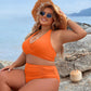 🔥👙Tummy Control fürdőruhák Szerény, magas derekú bikini szettek