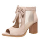 【EU 35-43】👡Női Bow Open-Toe Chunky sarok szandálok