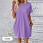 【S-2XL】👗Elegáns egyszínű ruha zsebekkel nőknek