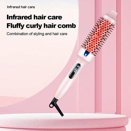 💇‍♀️Refuse collapse Fluffy styling comb Negative Ion Single Thermal brush