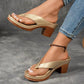 Női nyári Chunky Heel Flip Flopok