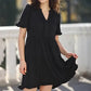 🔥🌈2026 Summer Hot Sale 49% OFF🌈Women's V Neck Ruffle Casual A-Line Flowy Swing Shift Dress
