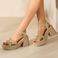 【EU 35-40】👡Női nyitott lábujj magas Chunky sarok szandálok