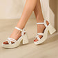 【EU 35-40】👡Női nyitott lábujj magas Chunky sarok szandálok
