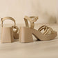 【EU 35-40】👡Női nyitott lábujj magas Chunky sarok szandálok