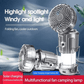 🔥🌿Hordozható LED kemping lámpa ventilátorral