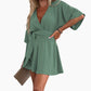 Női elegáns rövid ujjú short jumpsuit