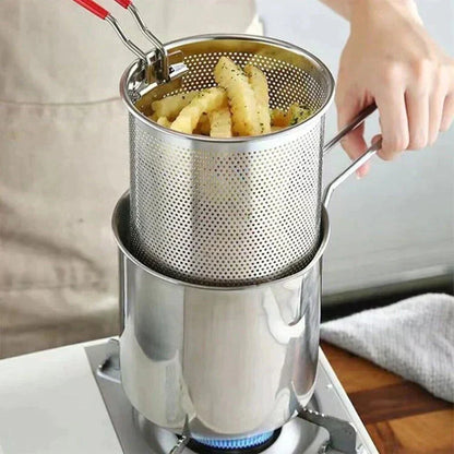 🍟304 rozsdamentes acélból készült többfunkciós fryer👩‍🍳🍗