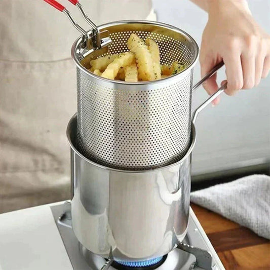 🍟304 rozsdamentes acélból készült többfunkciós fryer👩‍🍳🍗