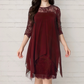 【S-3XL】👗Női elegáns sifon térdig érő ruhák