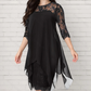 【S-3XL】👗Női elegáns sifon térdig érő ruhák