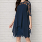 【S-3XL】👗Női elegáns sifon térdig érő ruhák