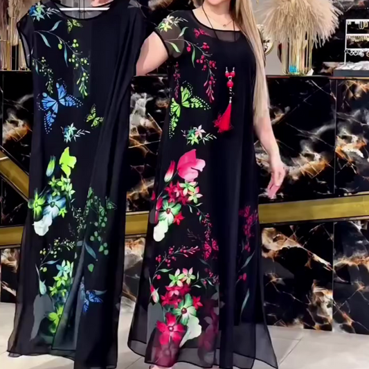 👗Női könnyű, virágos Maxi ruha🌺