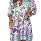 🌸【S-3XL】👗Nyomtatott szatén ruha🥰