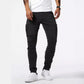 Férfi slim fit farmer funkcionális zsebekkel