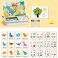 Mágneses puzzle játék, óvodáskorú gyermekek számára tervezett oktató játék