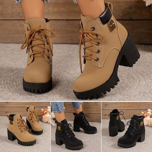 🎅Free Shipping🔥【35-42】2024 new British style thick-soled Martin boots