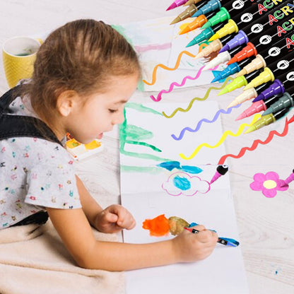 ✨ Kétvégű, két színű akvarell marker készlet 🌈🎨