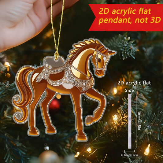 Akrylberlock i hästform