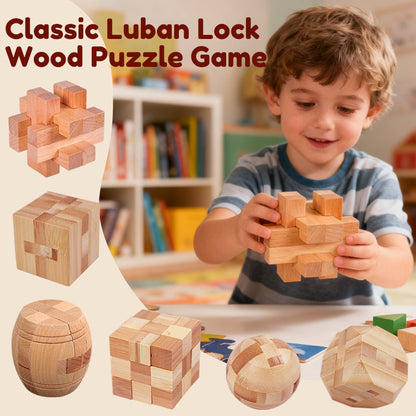 Klasszikus fa Luban zárós puzzle