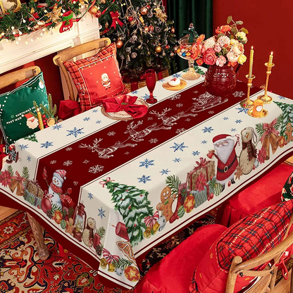 🎄Vízálló téglalap alakú karácsonyi asztalterítő✨