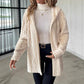 Women's Mid-Length Hooded Quilted Plush Coat