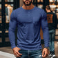 ⭐😎 Férfi slim fit Henley hosszú ujjú póló